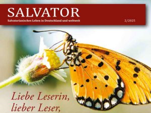 Titelbild des Salvator, Ausgabe Oktober 2025 - Ein Schmetterling